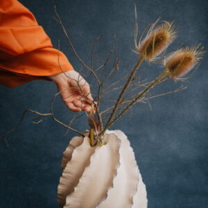 Wavy natural color vase (Copy)